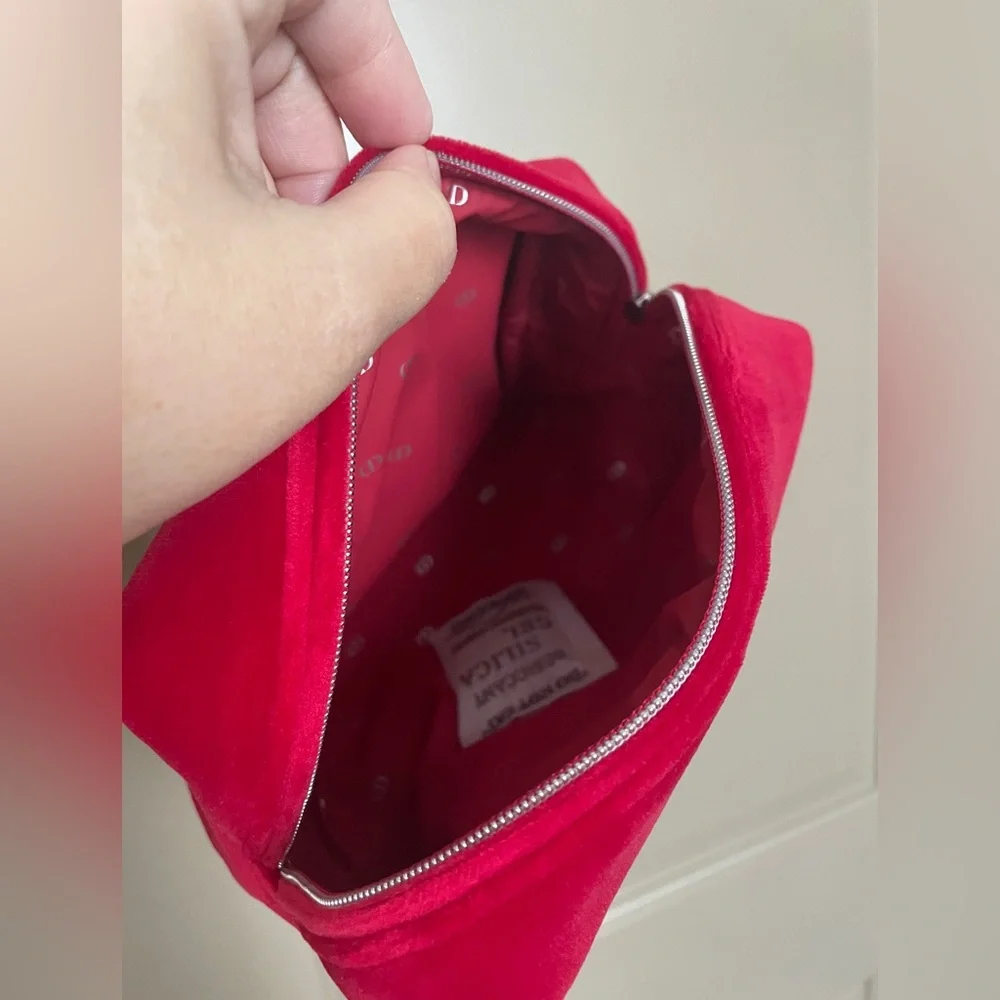 Dior velvet pouch